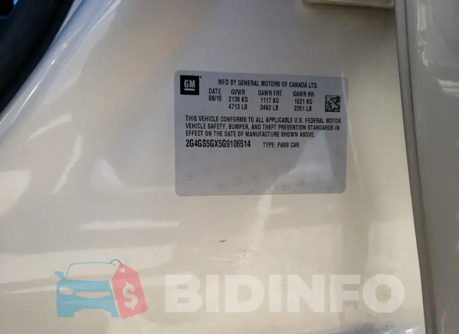 2G4GS5GX5G9106514 Photo# 13