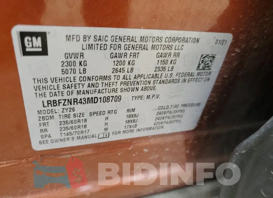 LRBFZNR43MD108709 Photo# 14