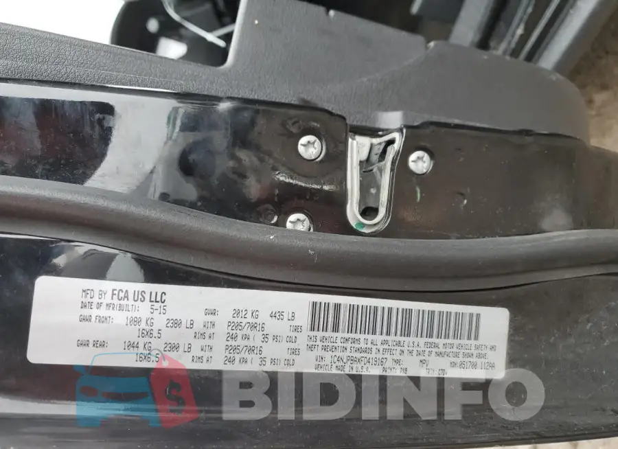 1C4NJPBAXFD419167 Photo# 13