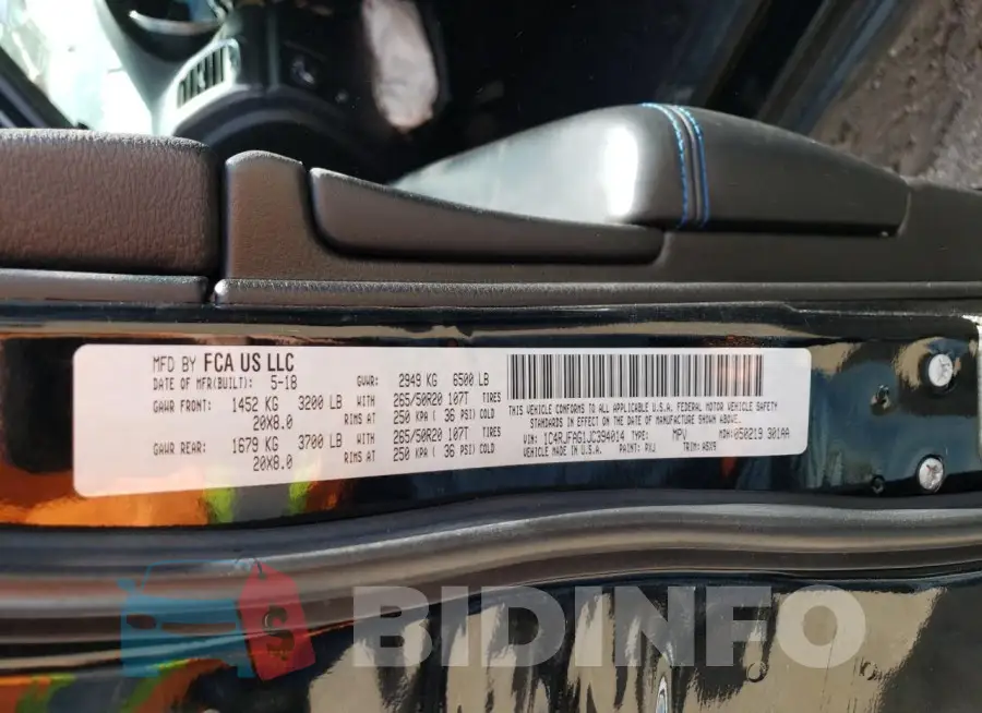 1C4RJFAG1JC394014 Photo# 13