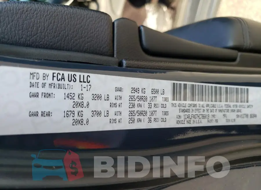 1C4RJFAG7HC786019 Photo# 13