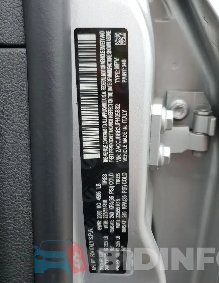 ZACCJBBB3JPH05682 Photo# 13