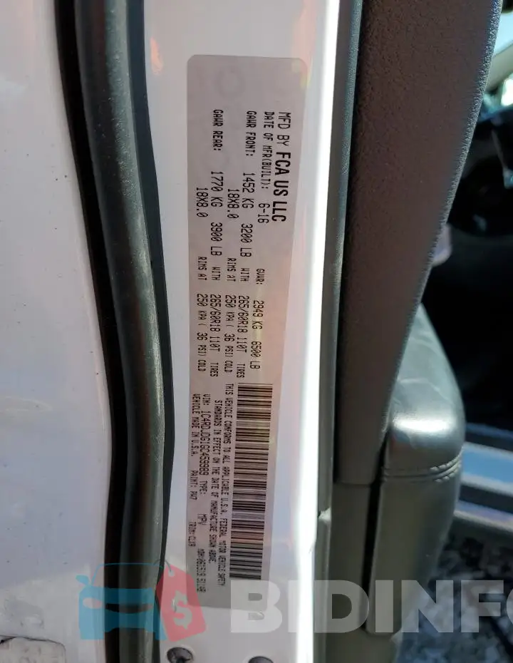 1C4RDJDG1GC459989 Photo# 14