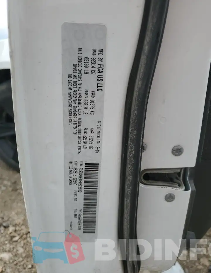 2C3CDXBG6FH928652 Photo# 12