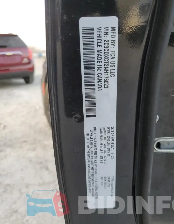 2C3CDXCT2NH176023 Photo# 12