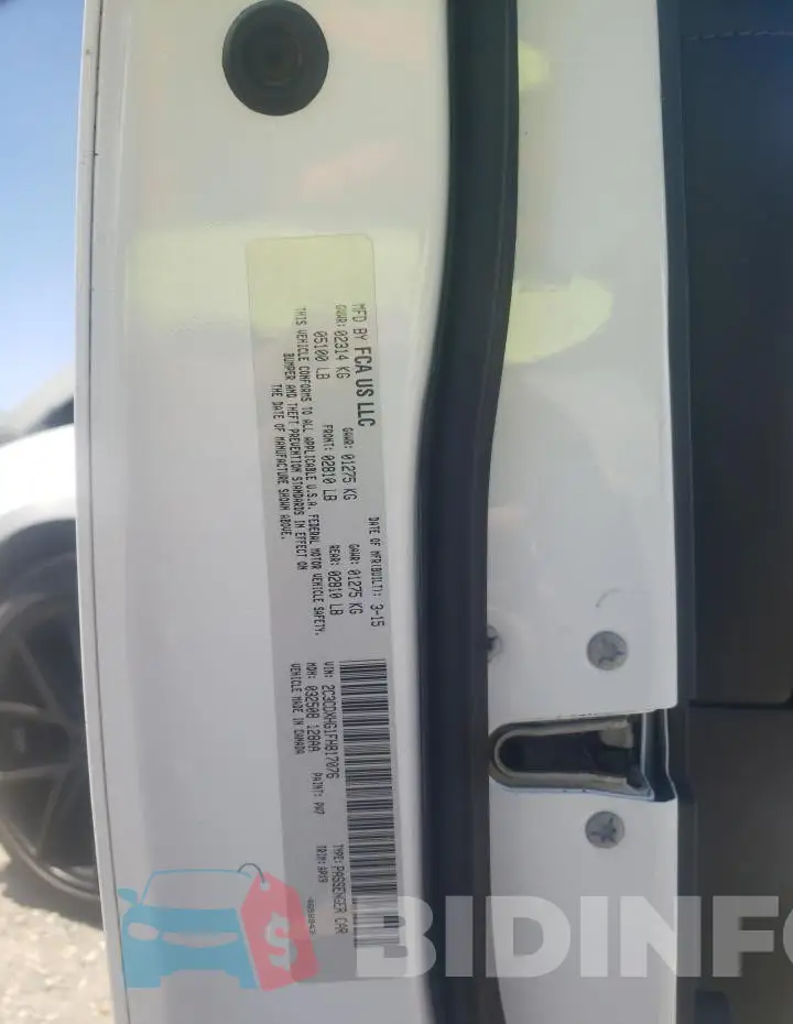 2C3CDXHG1FH817076 Photo# 13