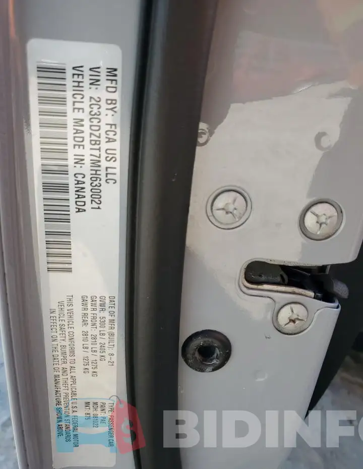 2C3CDZBT7MH630021 Photo# 12