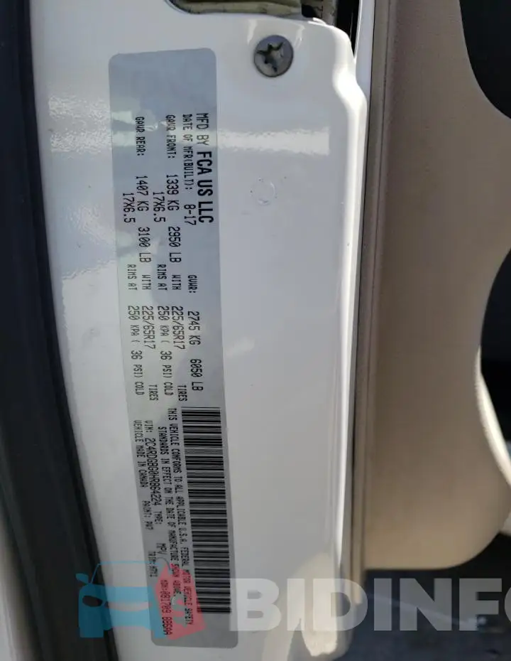 2C4RDGBG0HR864224 Photo# 13