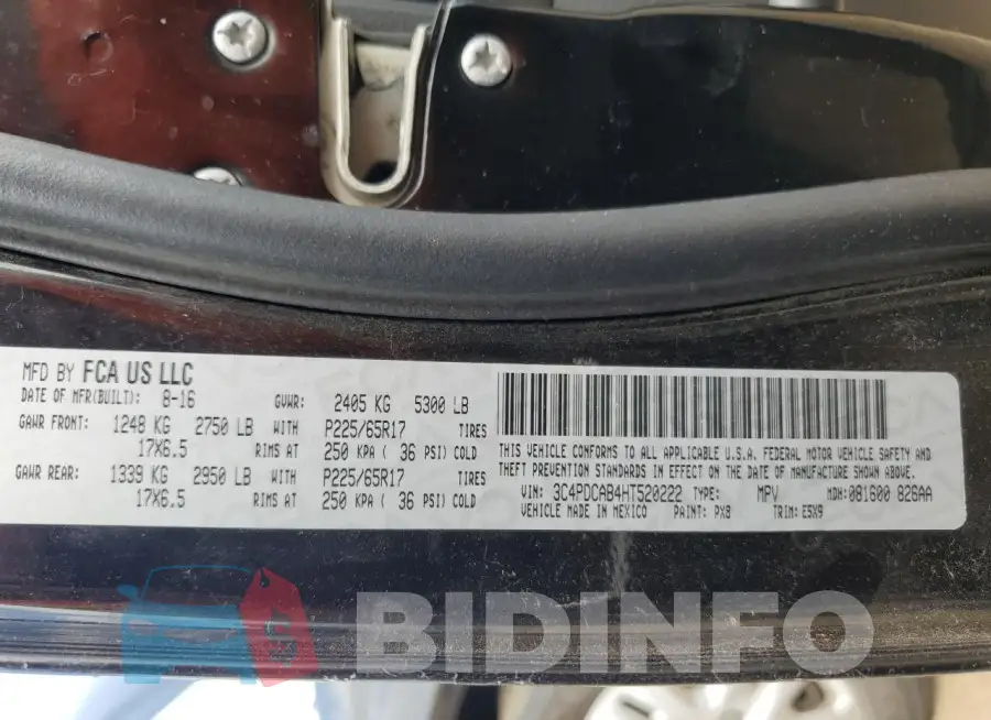 3C4PDCAB4HT520222 Photo# 13