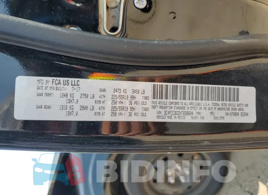 3C4PDCBG2HT698804 Photo# 13