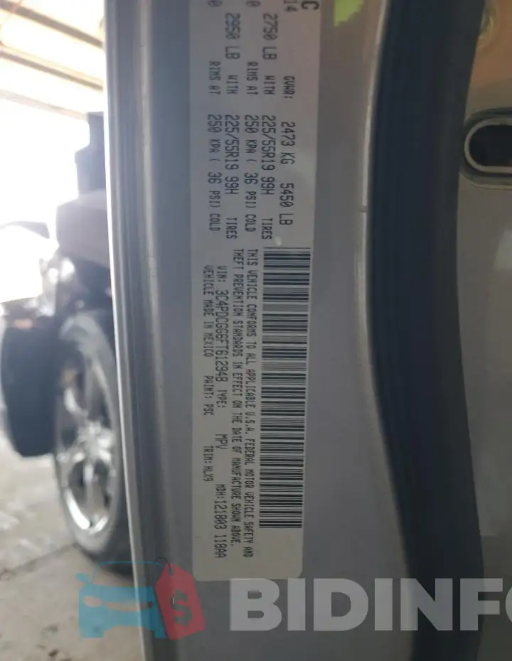 3C4PDCGG6FT612948 Photo# 13