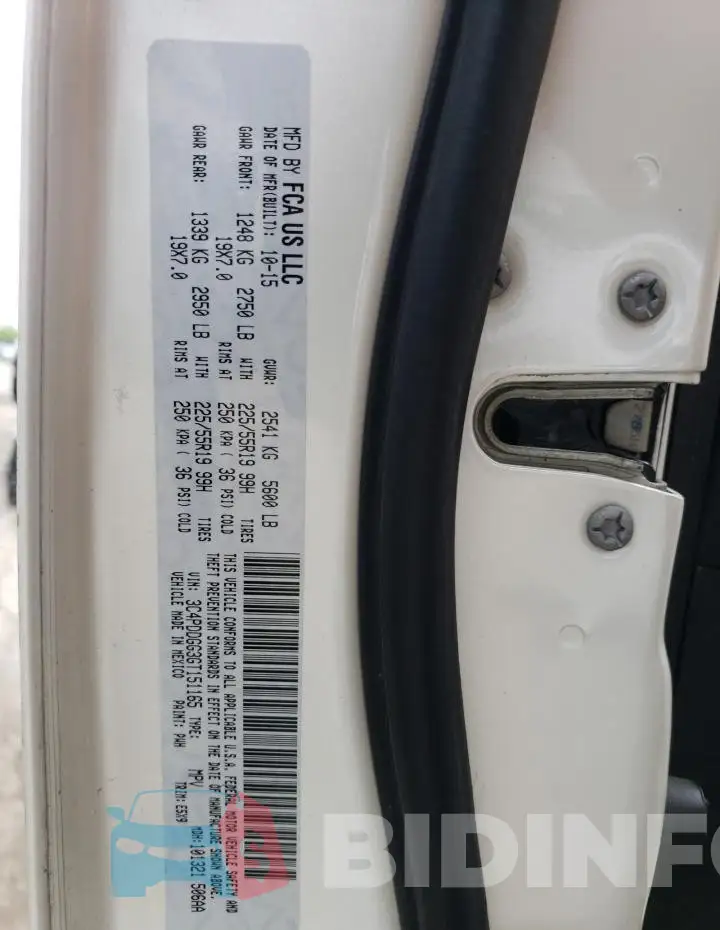 3C4PDDGG3GT151165 Photo# 13