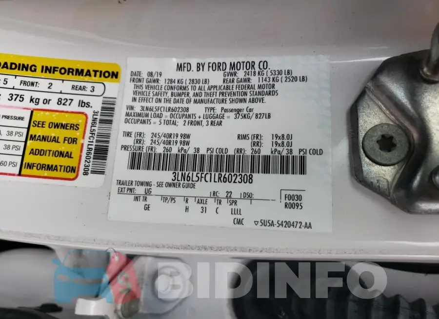 3LN6L5FC1LR602308 Photo# 12