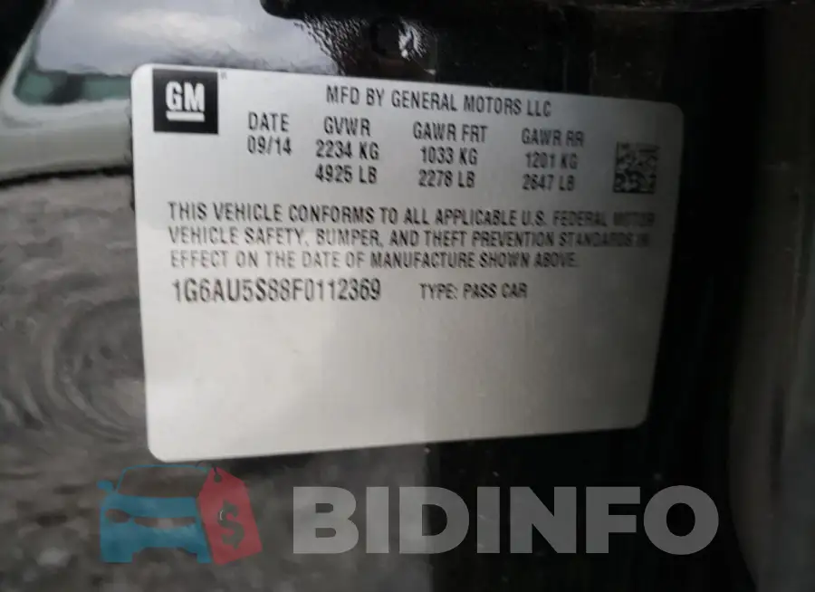 1G6AU5S88F0112369 Photo# 13
