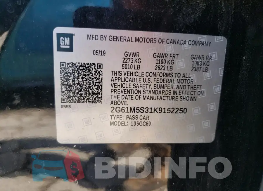 2G61M5S31K9152250 Photo# 13