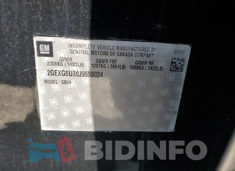 2GEXG6U30J9550024 Photo# 10