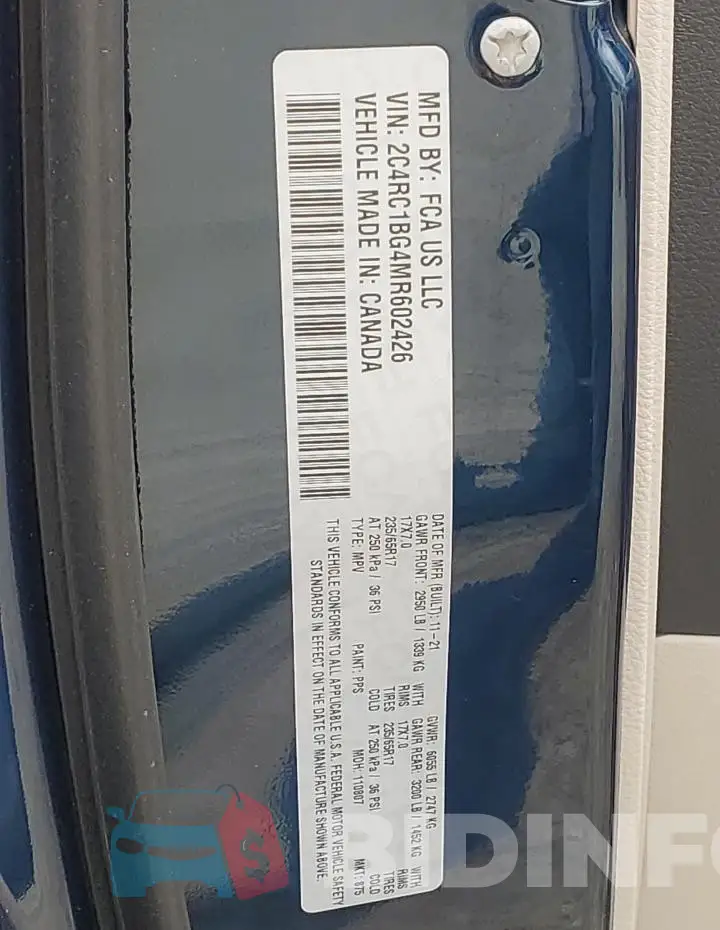 2C4RC1BG4MR602426 Photo# 13