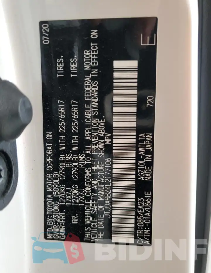 JTJDARBZ4L2177106 Photo# 12