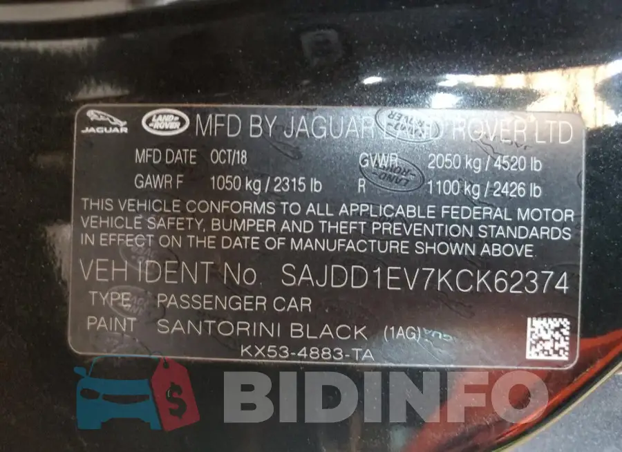 SAJDD1EV7KCK62374 Photo# 12