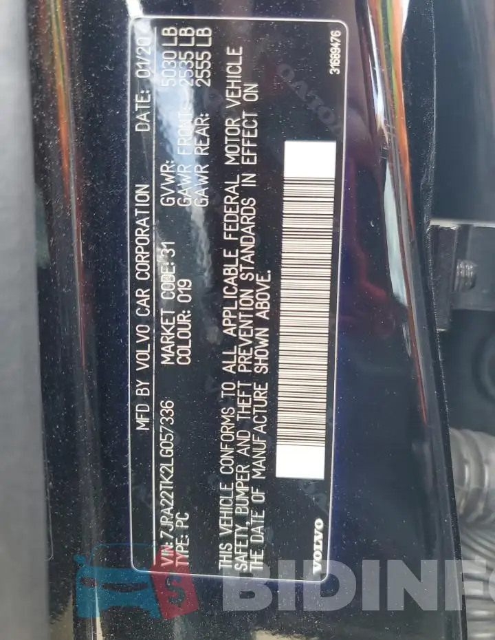 7JRA22TK2LG057336 Photo# 12