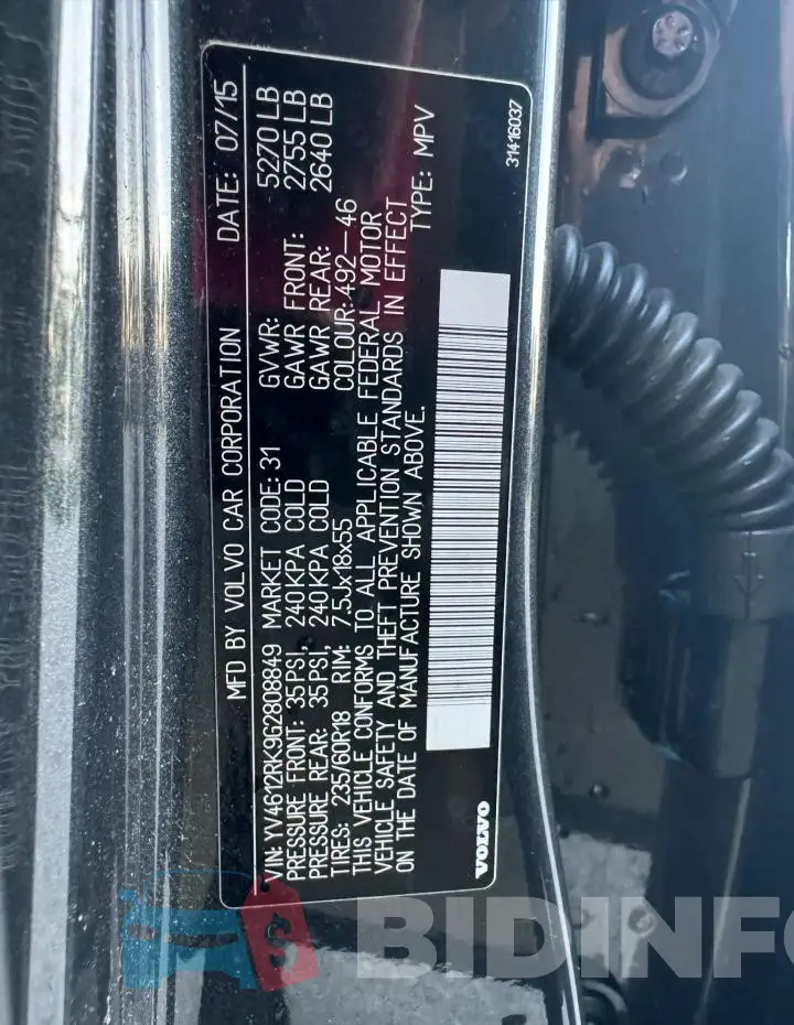YV4612RK9G2808849 Photo# 10