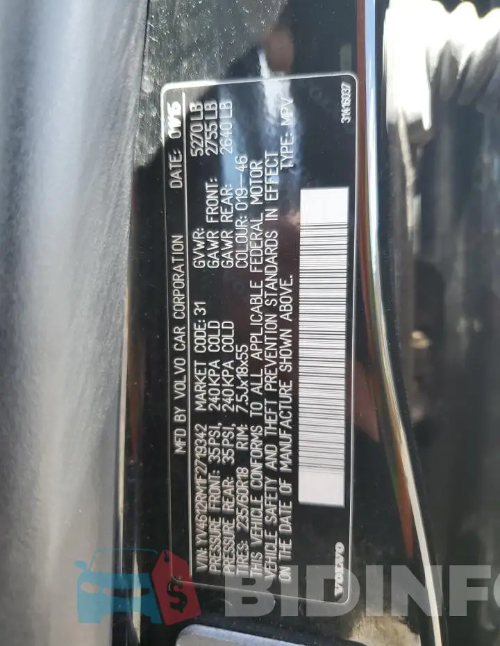 YV4612RM1F2719342 Photo# 13