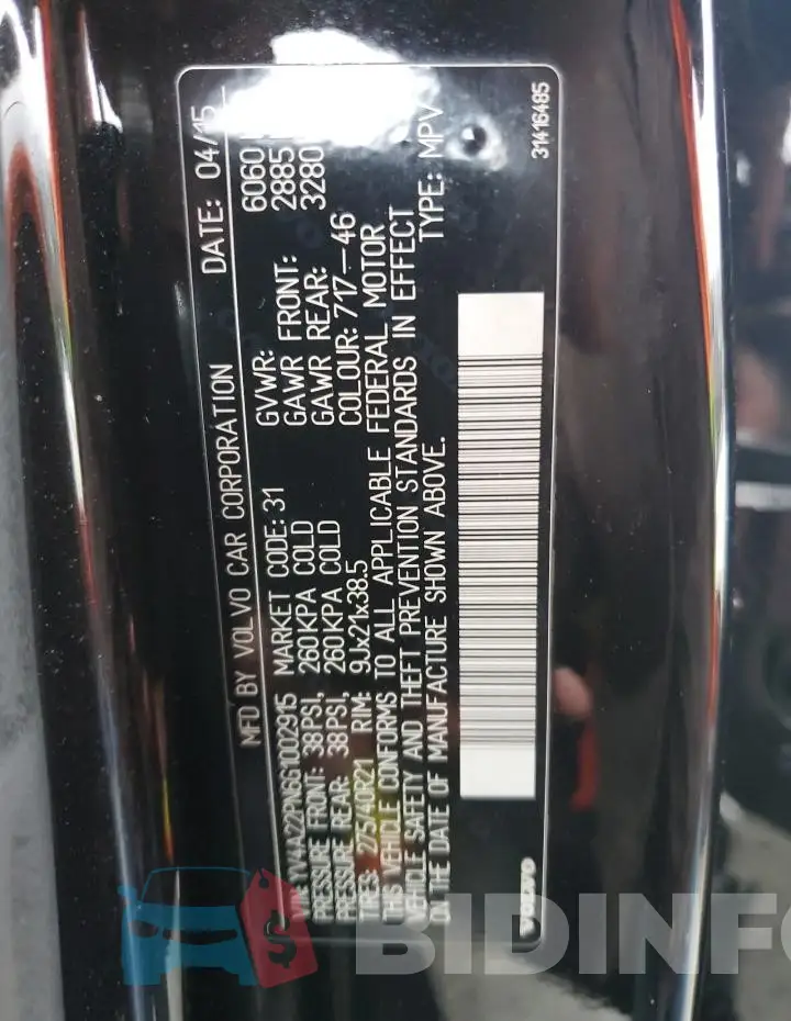 YV4A22PN6G1002915 Photo# 13