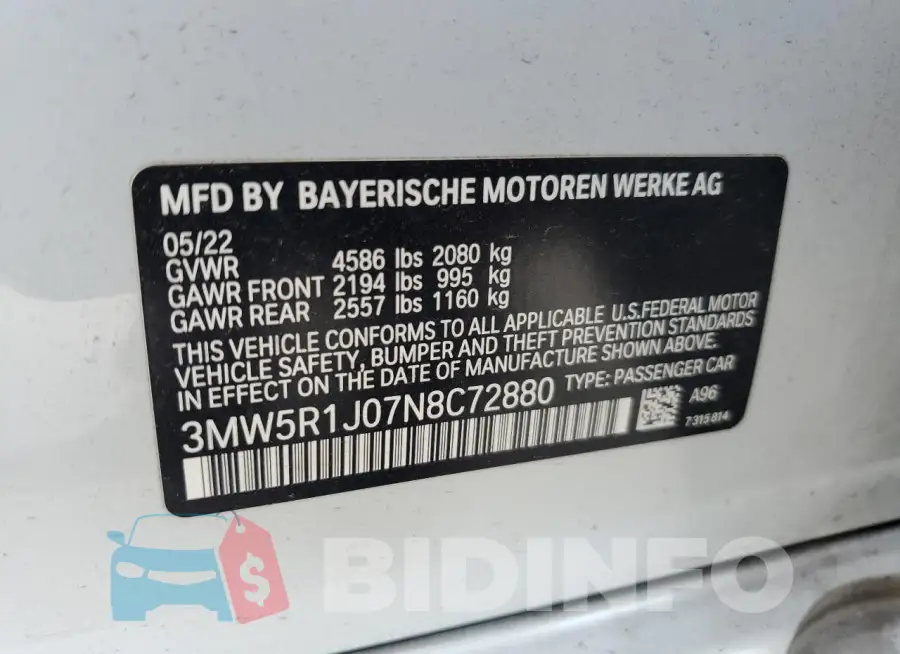 3MW5R1J07N8C72880 Photo# 13