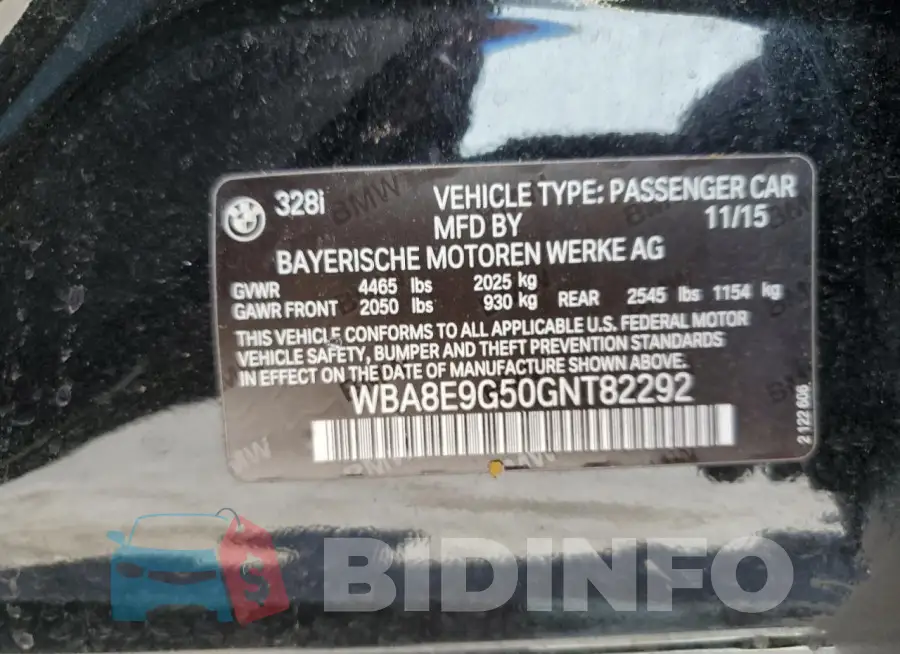 WBA8E9G50GNT82292 Photo# 12