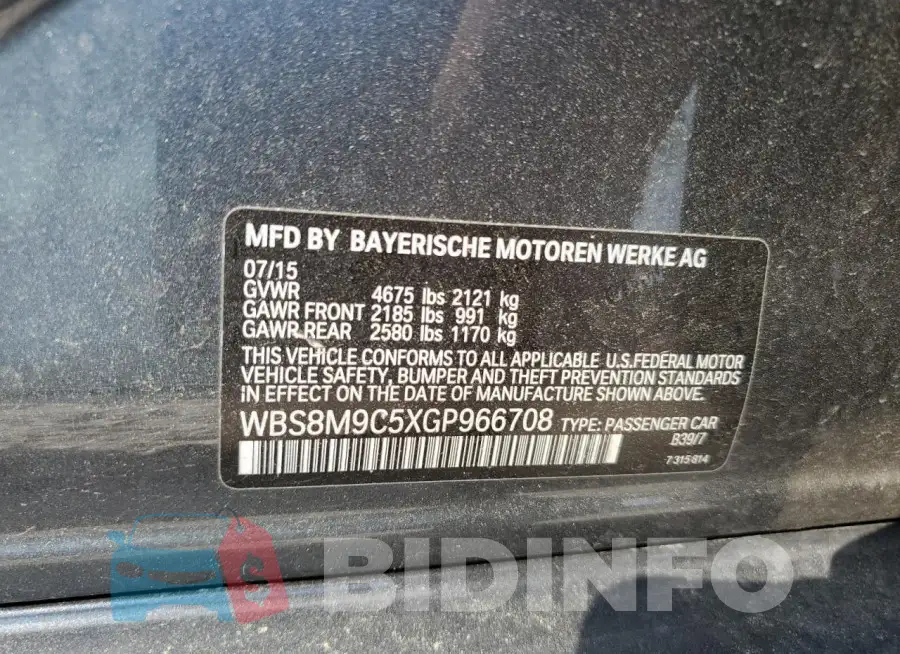 WBS8M9C5XGP966708 Photo# 12