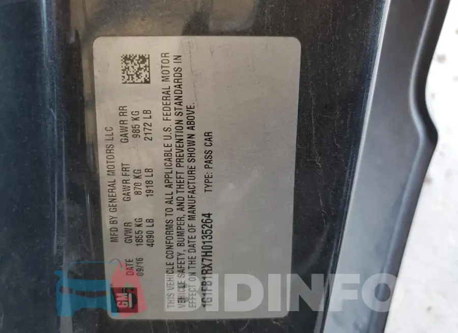 1G1FB1RX7H0135264 Photo# 12