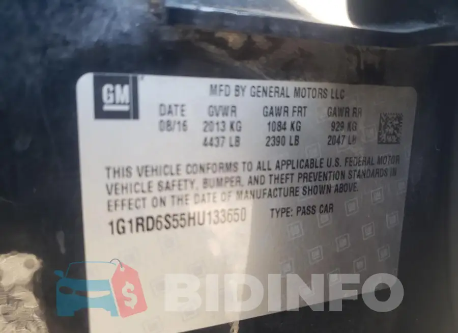 1G1RD6S55HU133650 Photo# 12