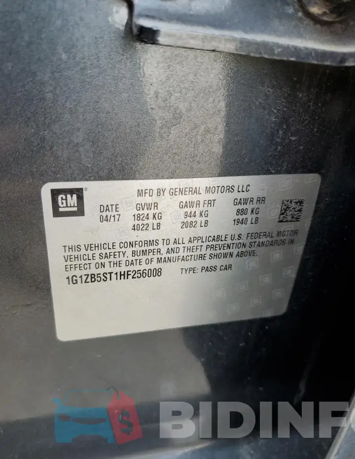1G1ZB5ST1HF256008 Photo# 13