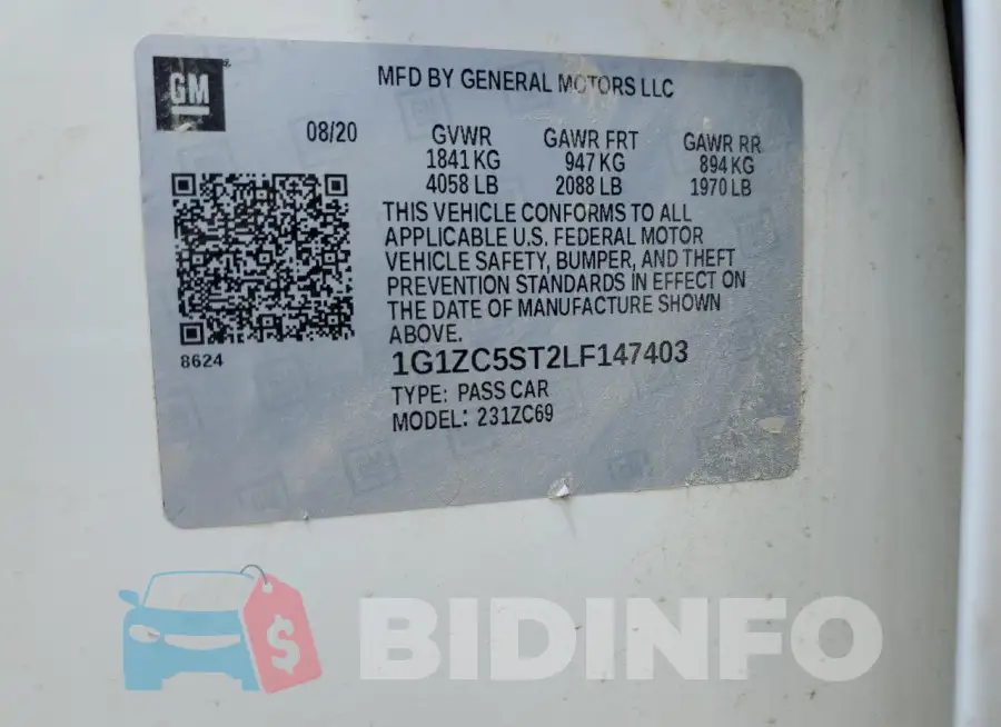 1G1ZC5ST2LF147403 Photo# 12