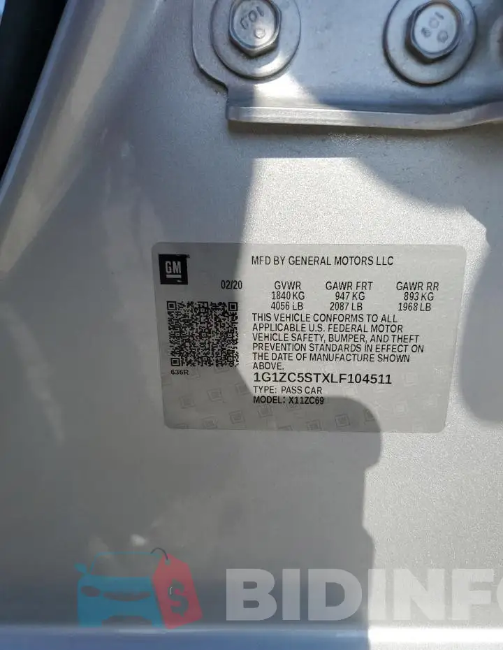 1G1ZC5STXLF104511 Photo# 12