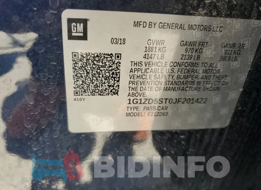 1G1ZD5ST0JF201422 Photo# 12