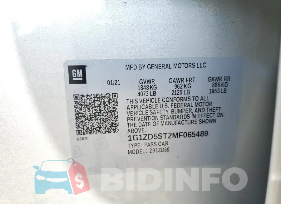 1G1ZD5ST2MF065489 Photo# 12
