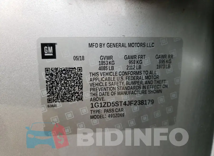 1G1ZD5ST4JF238179 Photo# 12
