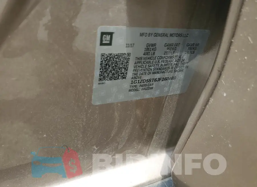 1G1ZD5ST6JF160469 Photo# 13
