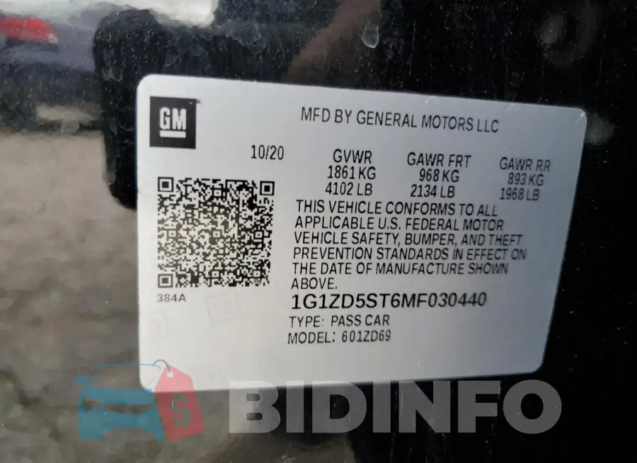 1G1ZD5ST6MF030440 Photo# 12