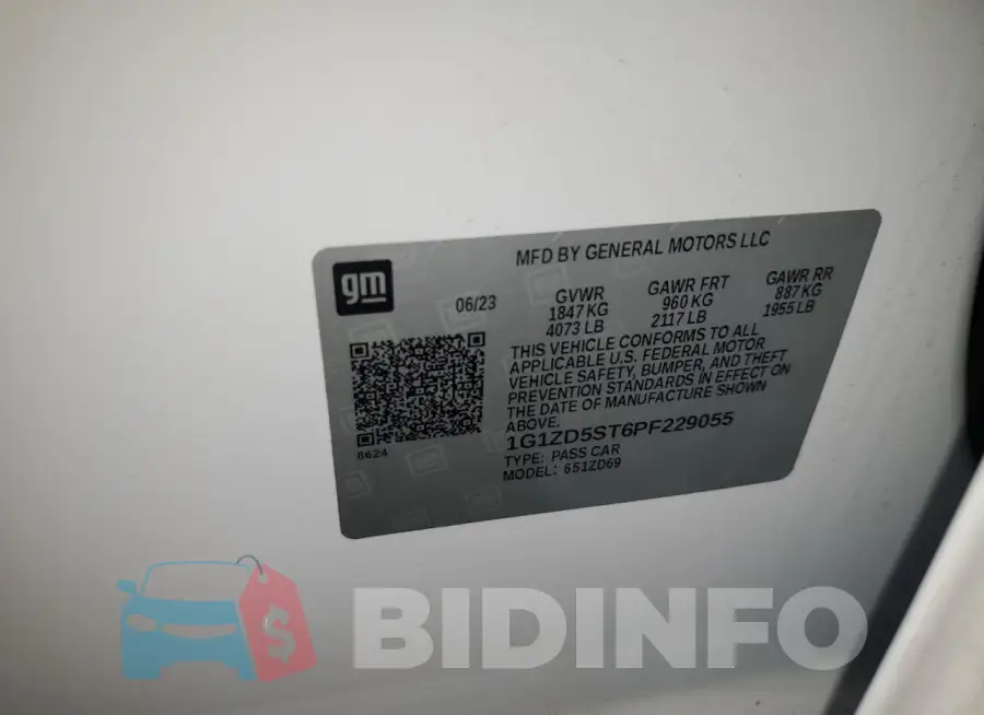 1G1ZD5ST6PF229055 Photo# 13