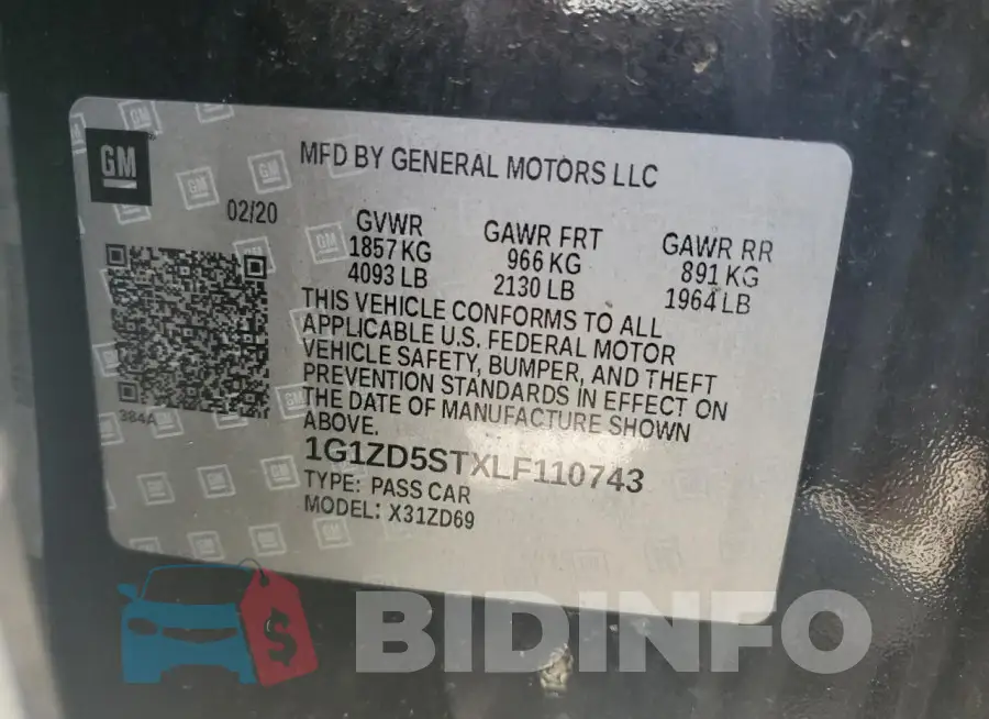1G1ZD5STXLF110743 Photo# 12