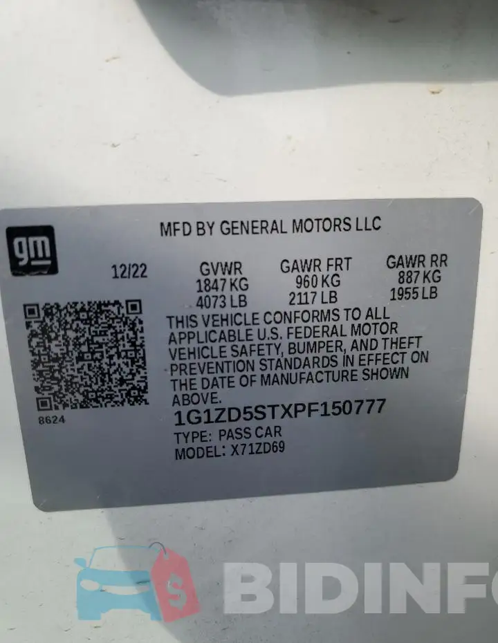1G1ZD5STXPF150777 Photo# 12