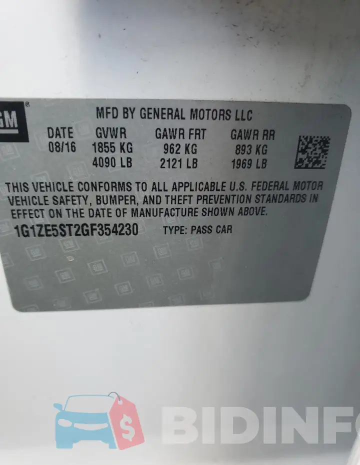 1G1ZE5ST2GF354230 Photo# 12