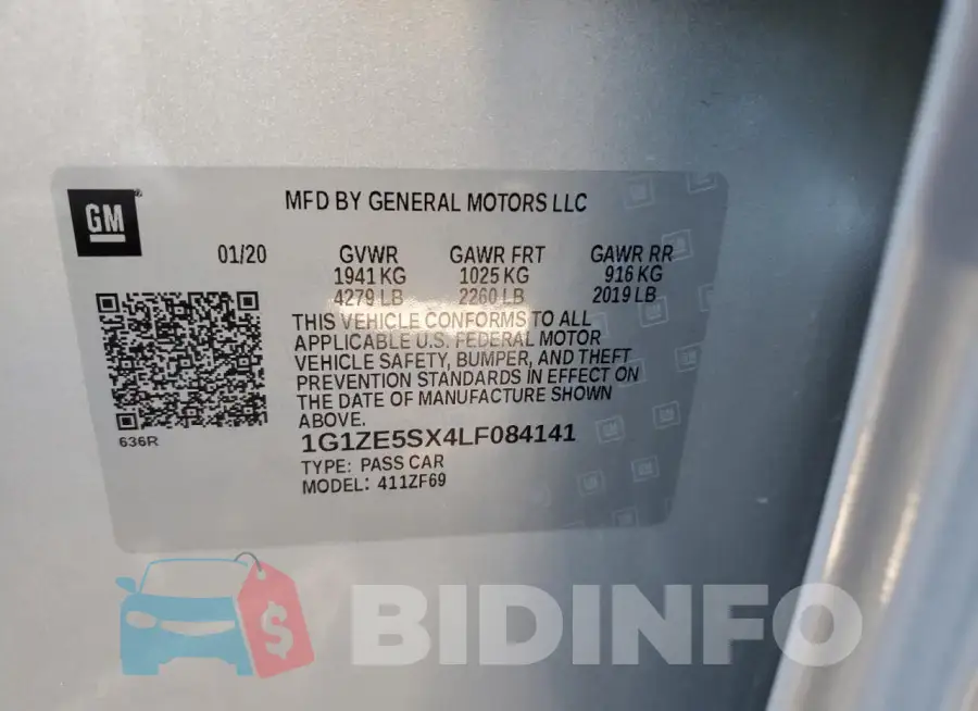1G1ZE5SX4LF084141 Photo# 12