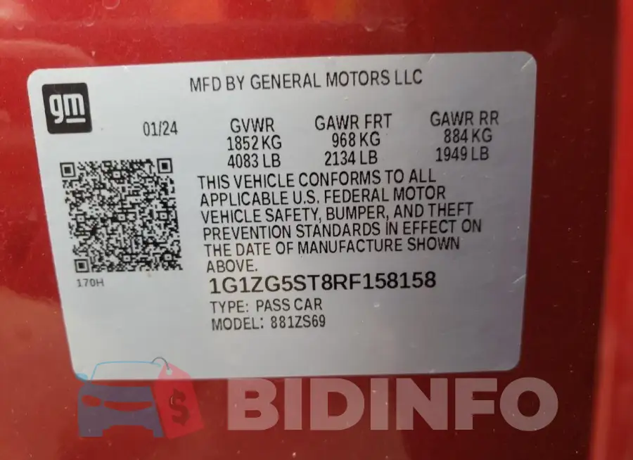 1G1ZG5ST8RF158158 Photo# 12