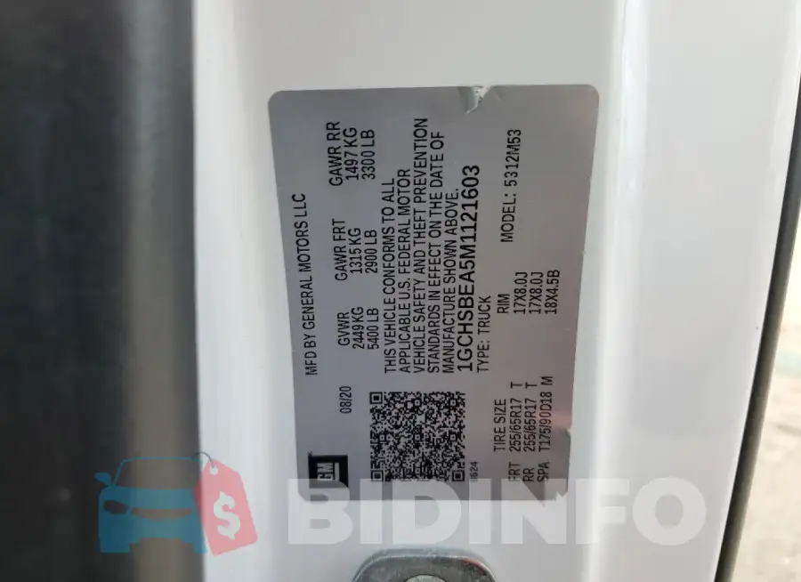 1GCHSBEA5M1121603 Photo# 12