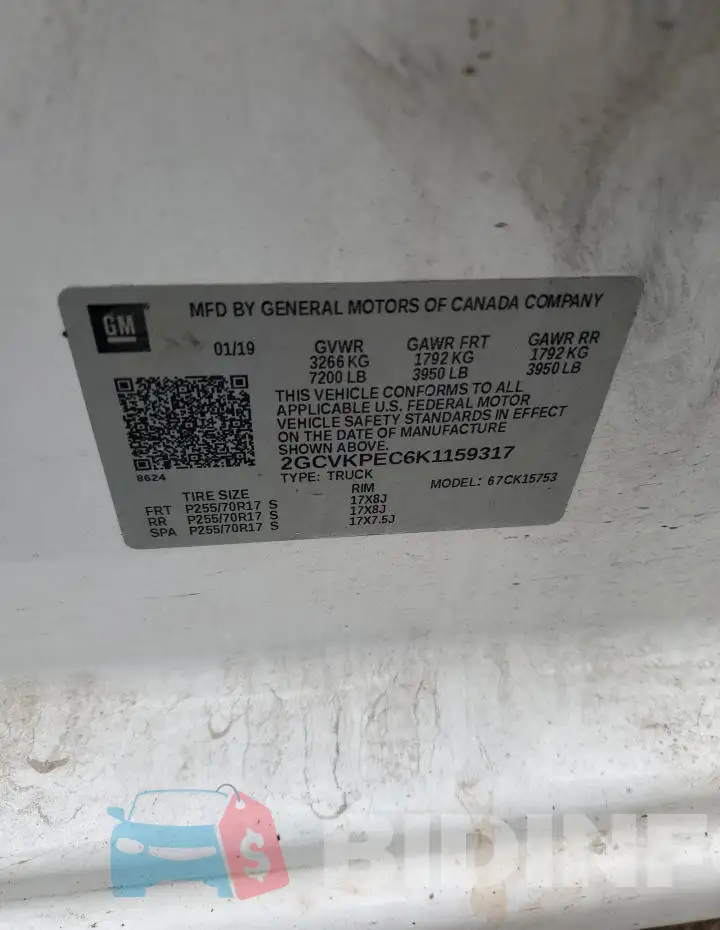2GCVKPEC6K1159317 Photo# 12