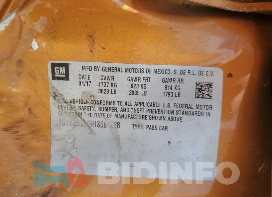 3G1BE6SM3HS584288 Photo# 12