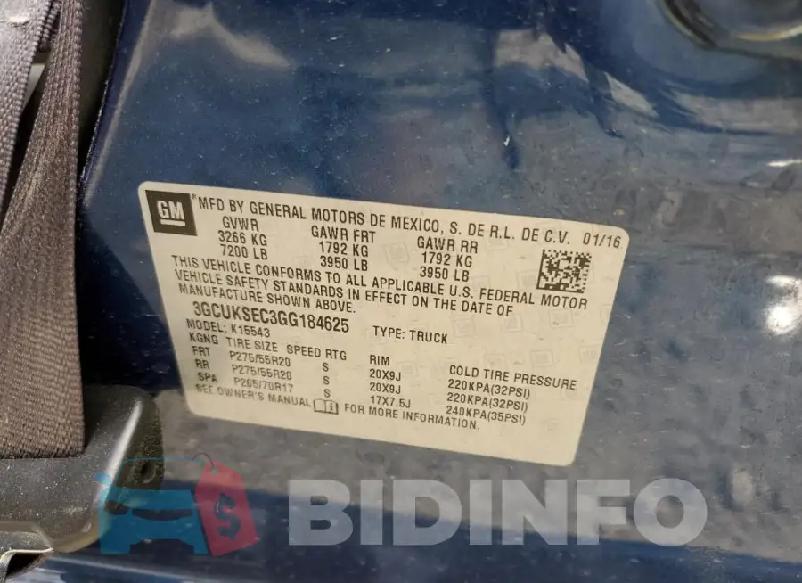 3GCUKSEC3GG184625 Photo# 12